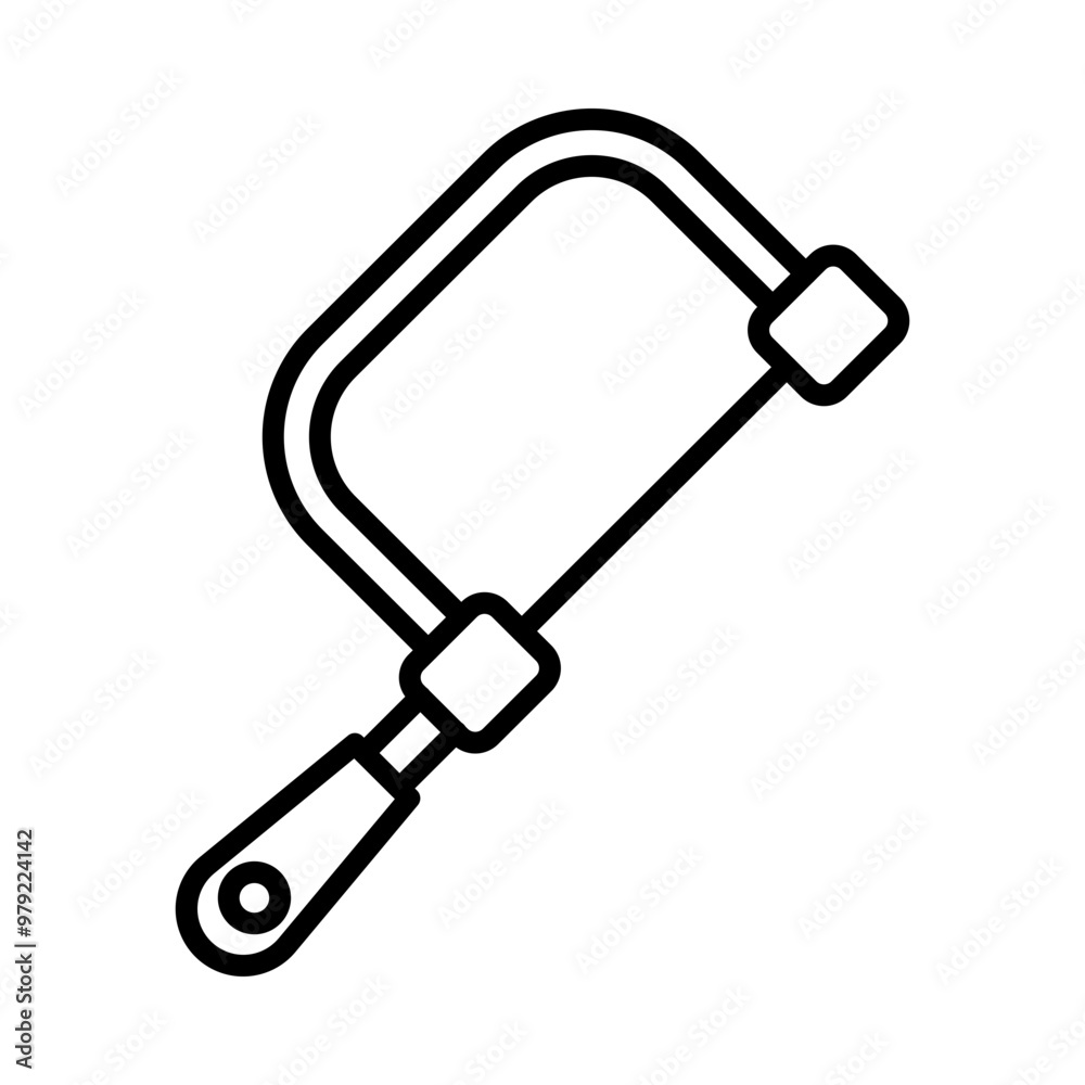 Fretsaw line icon Fretsaw line icon