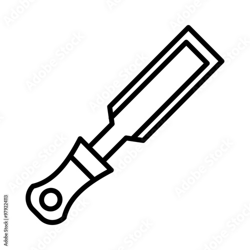 Chisel line icon