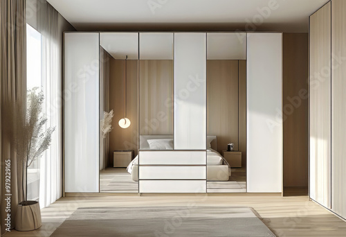 built-in wardrobe for bedroom, the most optimal bedroom design
