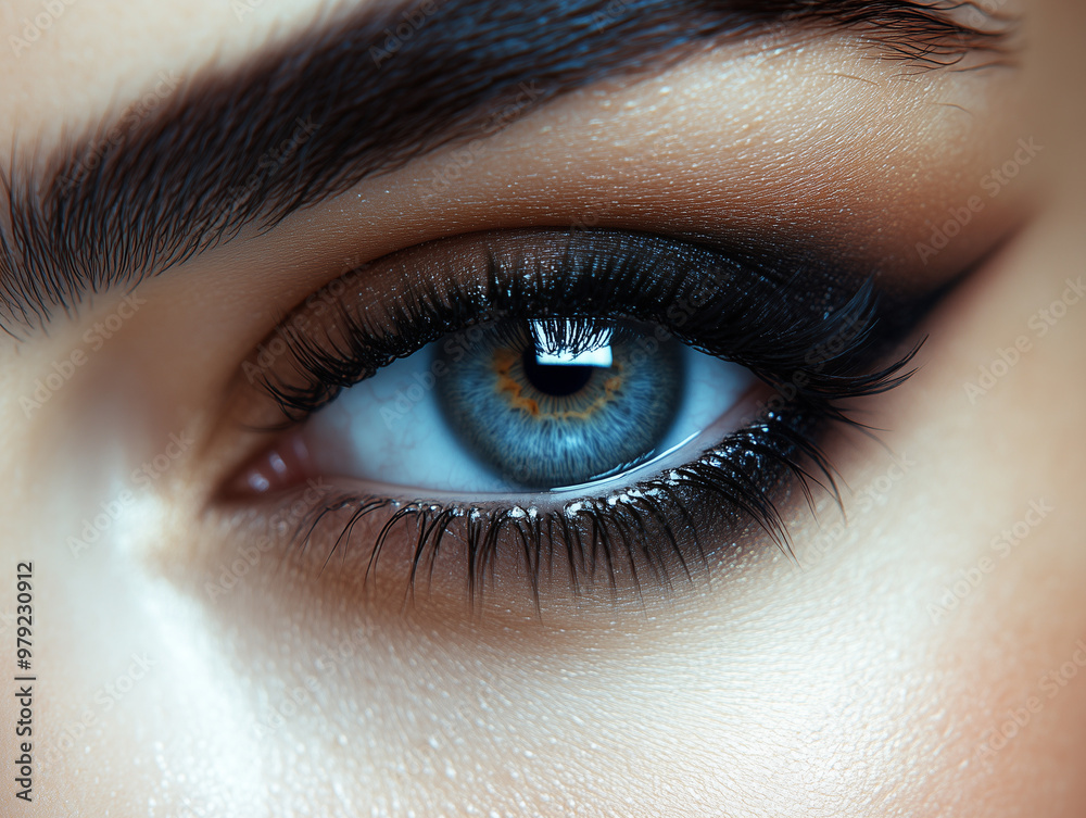 Φωτογραφία auge, frau, schönheit, makro, gesicht, augenbraue, iris, make-up, auge, wimper,