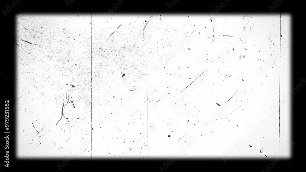 Old film grain scratches for video. Overlay vfx to make the movie look old and damaged. Grunge footage with lines and dust, dirty and hairs to be used in multiply or overlay layer effect, 8mm style.