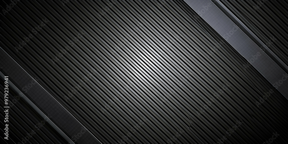 Obraz premium Black geometric background with dark gray diagonal lines and simple shapes, geometric, abstract, background, dark