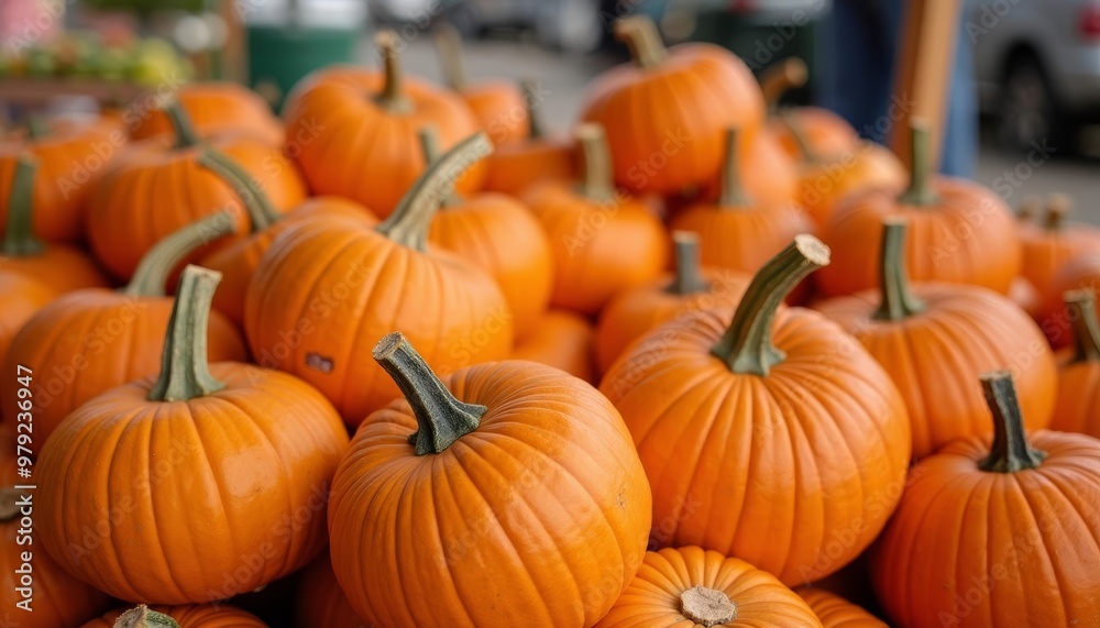 Bountiful harvest of vibrant pumpkins Bountiful harvest of vibrant pumpkins