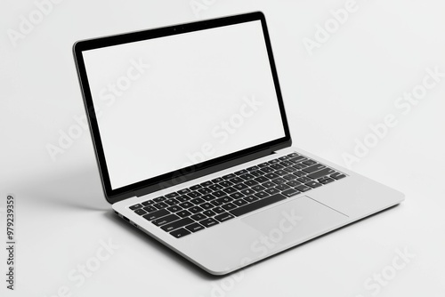 Laptop Mockup on Isolated white background created with Generative AI