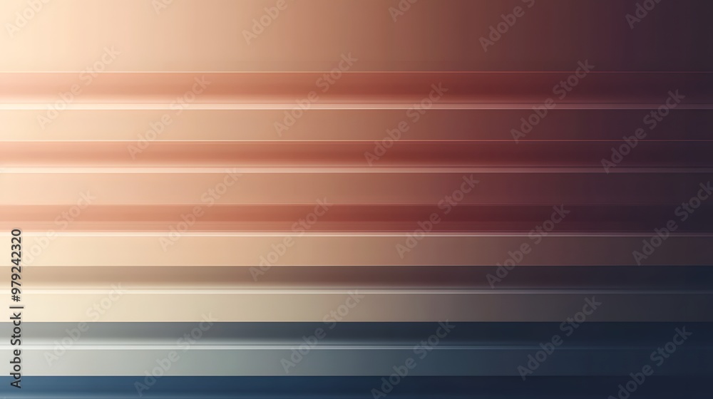 Fototapeta premium Abstract Background with Horizontal Stripes in Warm and Cool Tones