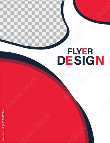 Poster cover book design template with space for photo background, Use for annual report, proposal, portfolio, brochure, flyer, leaflet, catalog, magazine, booklet, Vector template in A4 layout.