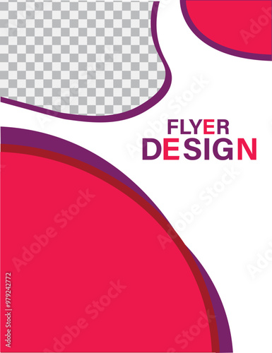 Poster cover book design template with space for photo background, Use for annual report, proposal, portfolio, brochure, flyer, leaflet, catalog, magazine, booklet, Vector template in A4 layout.