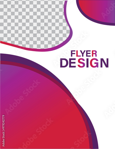 Poster cover book design template with space for photo background, Use for annual report, proposal, portfolio, brochure, flyer, leaflet, catalog, magazine, booklet, Vector template in A4 layout.