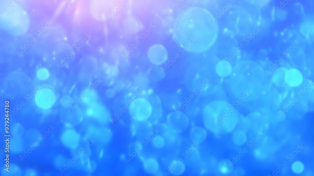Abstract Blue Bokeh Background with Soft Lights Abstract Blue Bokeh Background with Soft Lights