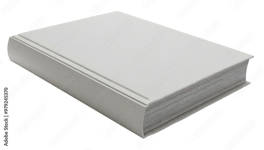 Thin Hard Cover Book White Blank 3D-Illustration 3D RENDRING. Generative AI. Thin Hard Cover Book White Blank 3D-Illustration 3D RENDRING. Generative AI.