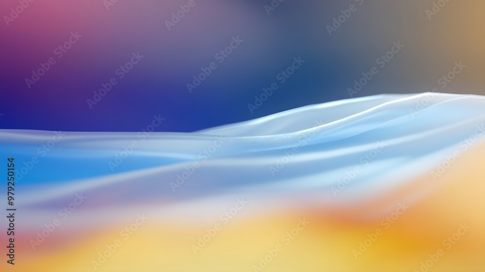 Abstract Blurred Pastel Background with Soft White Wave Abstract Blurred Pastel Background with Soft White Wave