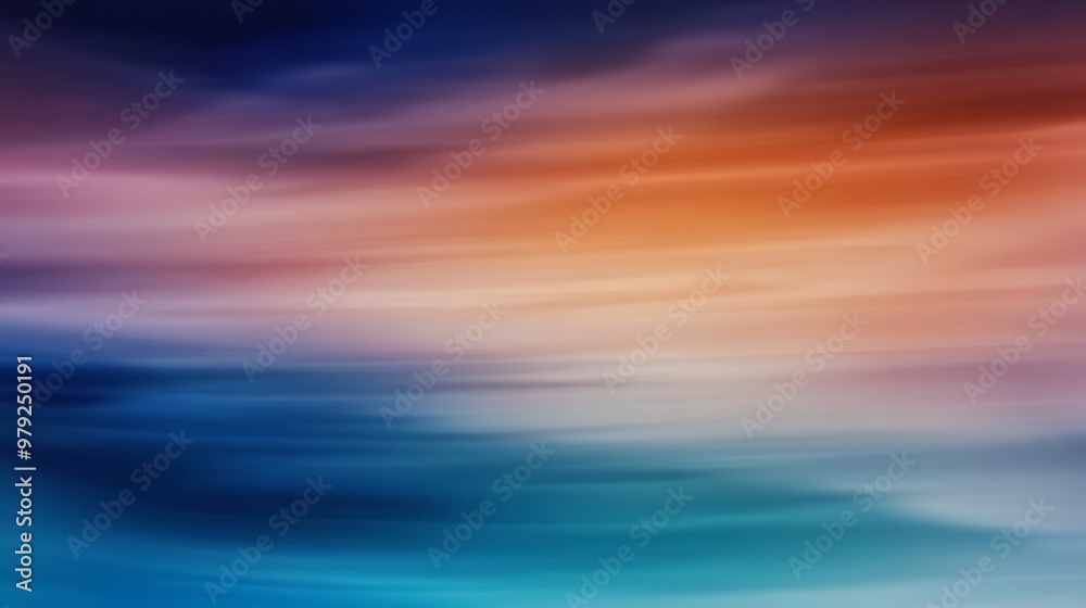 Abstract Colorful Blurred Gradient Background Sky and Water Abstract Colorful Blurred Gradient Background Sky and Water
