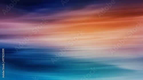 Abstract Colorful Blurred Gradient Background   Sky and Water