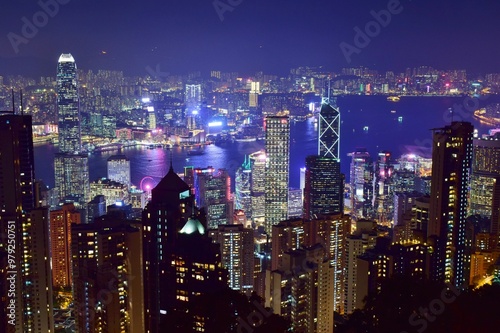 Wallpaper Mural 香港の夜景 Torontodigital.ca