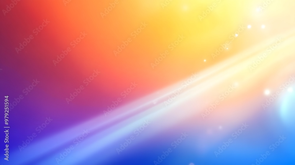 Obraz premium Abstract Blurred Gradient Background with Light Rays and Bokeh