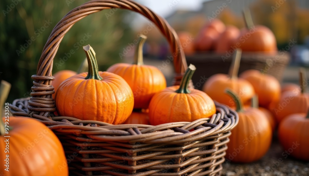 custom made wallpaper toronto digital Autumn harvest in a rustic basket