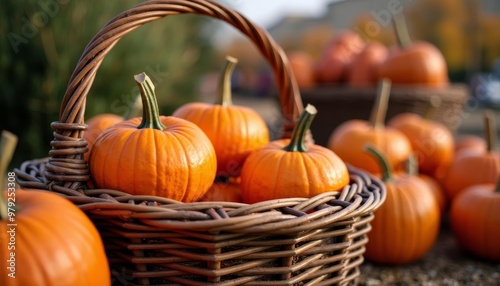 Wallpaper Mural  Autumn harvest in a rustic basket Torontodigital.ca