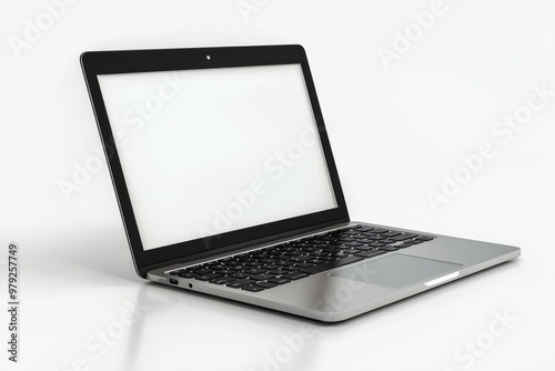 Laptop Mockup on Isolated white background created with Generative AI