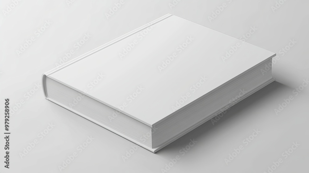 Obraz premium This is a blank book cover design. It's perfect for showcasing your designs for promotions, catalogs, brochures, and magazines. You can easily add your own text and images to this design.