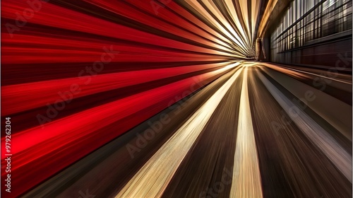 Wallpaper Mural Abstract Red and Gold Lines Tunnel Background Torontodigital.ca