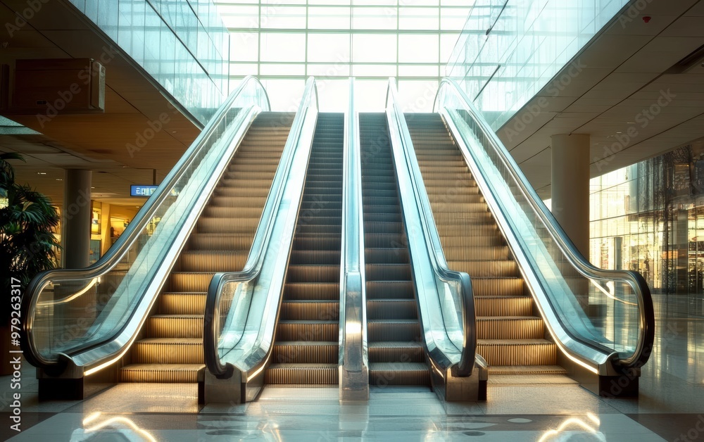 Fototapeta premium Escalator stairs 