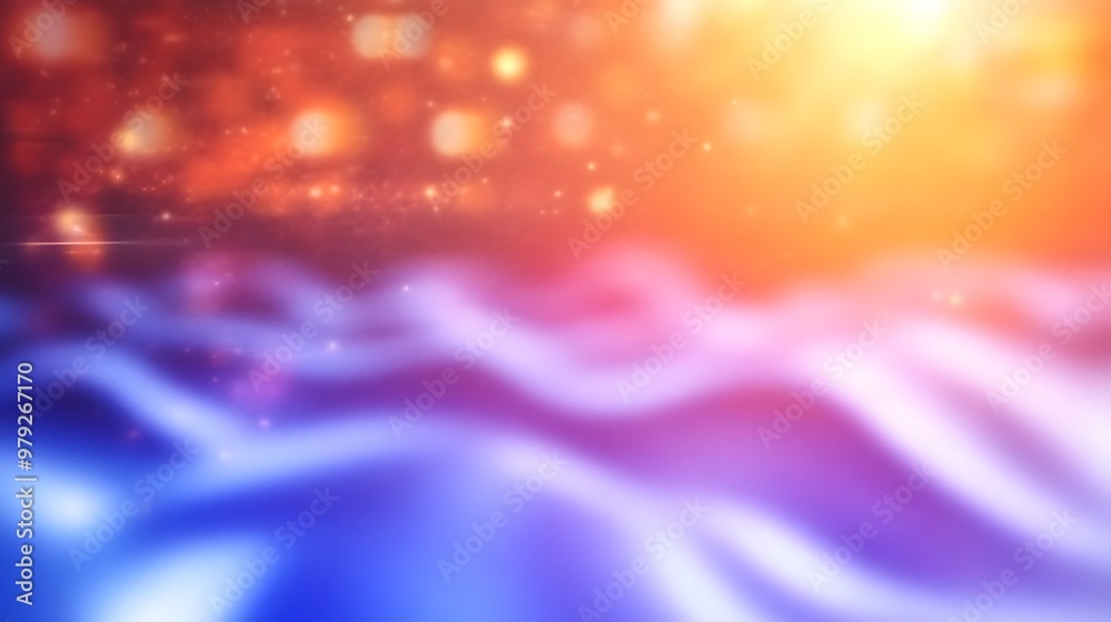 Abstract Blurred Background with Orange Pink and Blue Colors Abstract Blurred Background with Orange Pink and Blue Colors