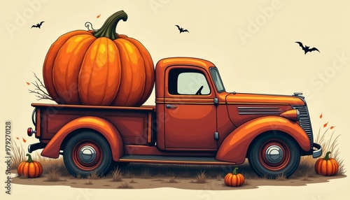  Autumn harvest joyride with a vintage truck