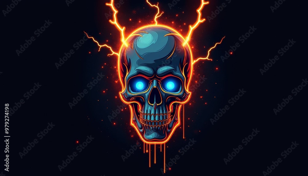 Electric Skull A Shocking Visual Electric Skull A Shocking Visual
