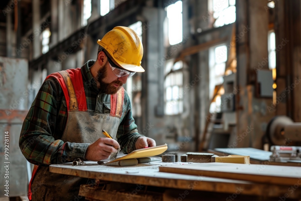 Engineer man working factory hardhat. Engineer man working factory hardhat.