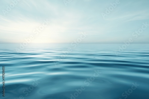 Wallpaper Mural simply beauty abstraction background. blue calm and silence Torontodigital.ca