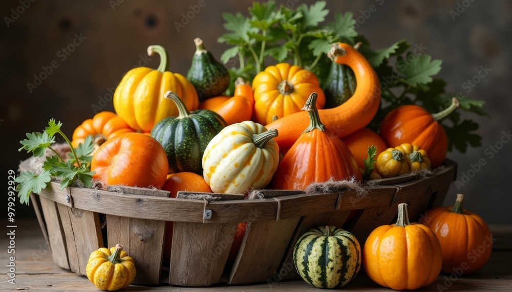 Autumn bounty in rustic charm Autumn bounty in rustic charm