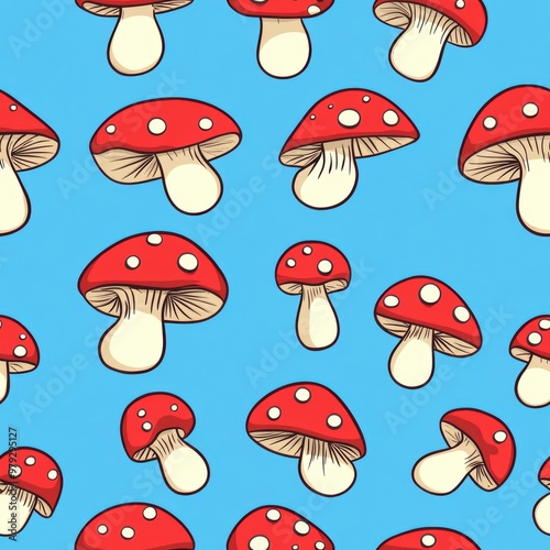 Red Mushroom Pattern.