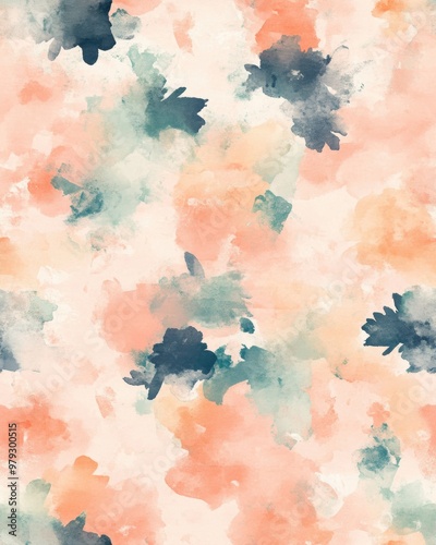 Watercolor Floral Pattern.
