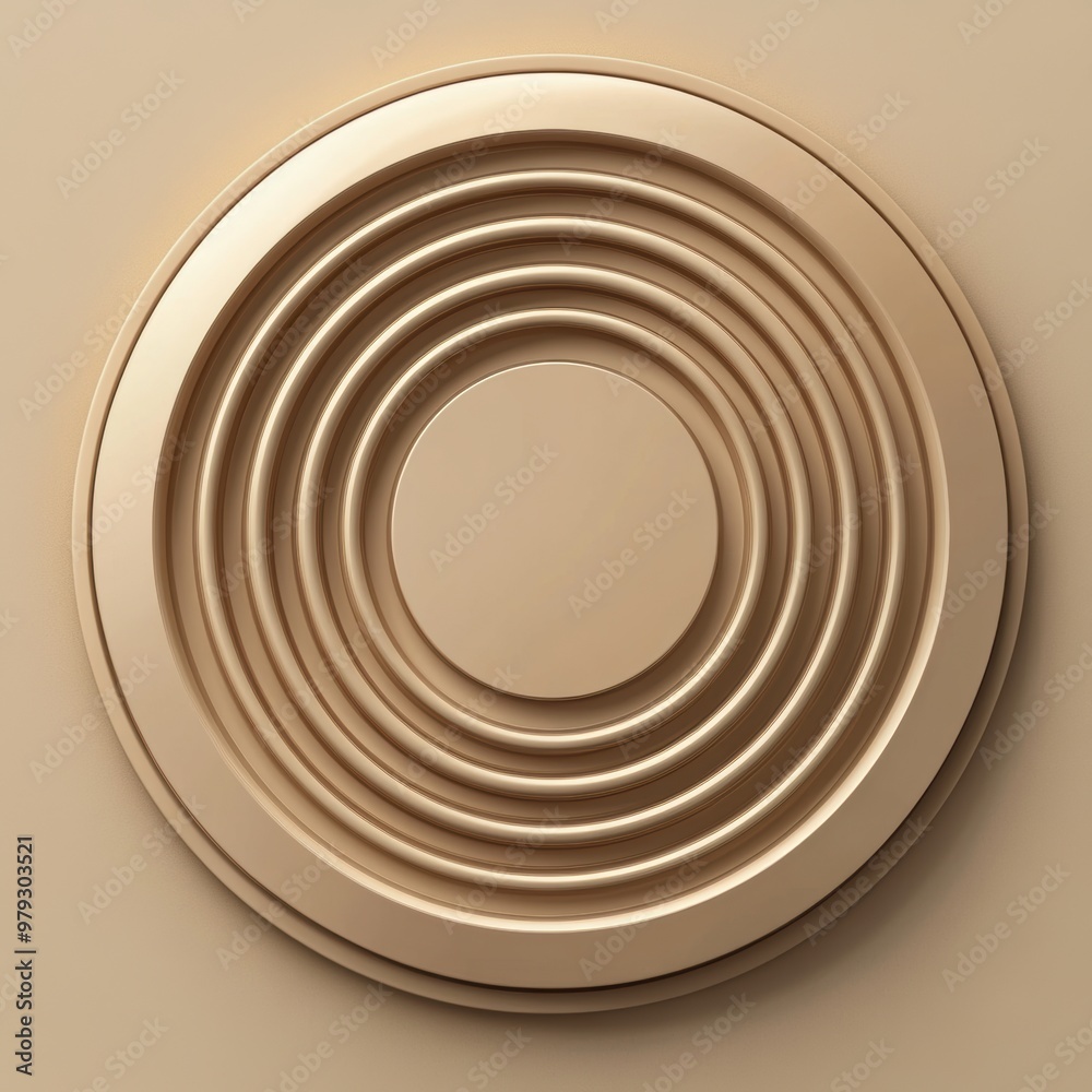 Fototapeta premium Gold Circle Pattern.