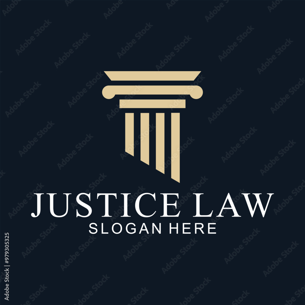 law logo with pillars of justice symbol concept, creative premium of lawyer and law office law logo with pillars of justice symbol concept, creative premium of lawyer and law office