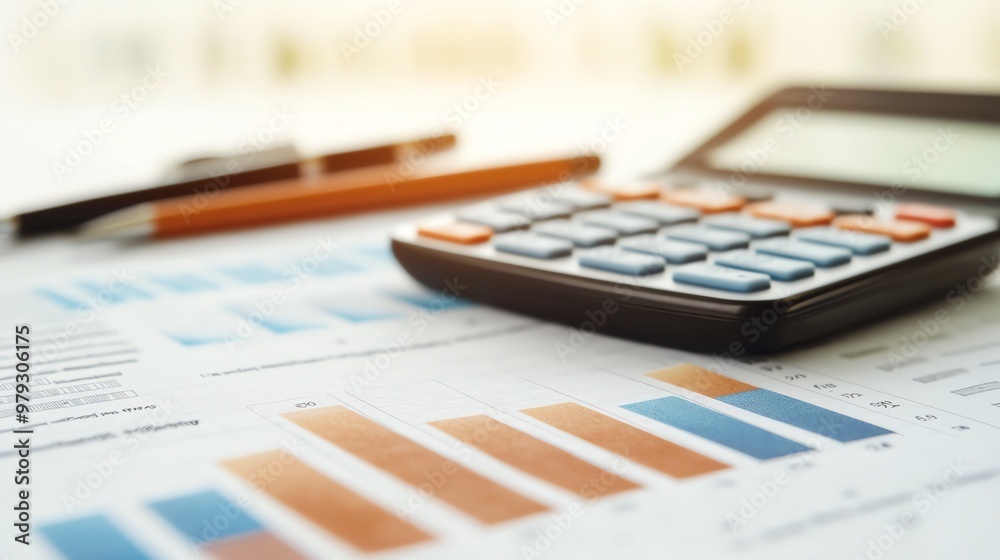A close-up of a calculator on financial documents with graphs and charts, showcasing modern accounting and analysis. A close-up of a calculator on financial documents with graphs and charts, showcasing modern accounting and analysis.