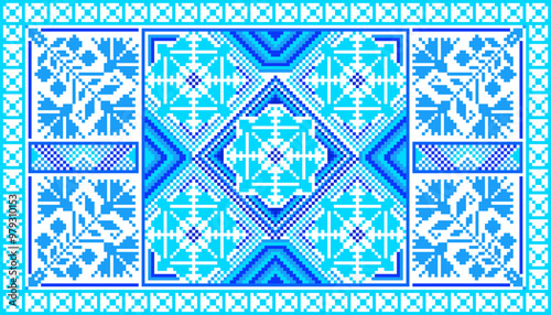 Pixel art ethnic, Pattern fabric pixel, design for background, clothing, decorative, drapery, cloth embroidery, geometric pixel art, handcraft, wallpaper, carpet, bag, card, cushions, Print, ethnic