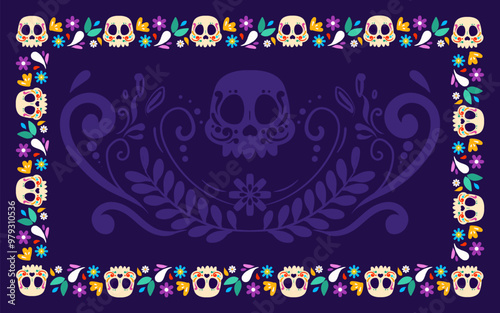Happy Dia De Muertos Background