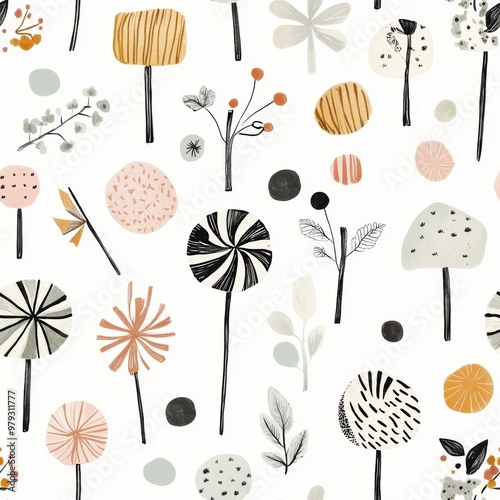 Abstract Floral Pattern.