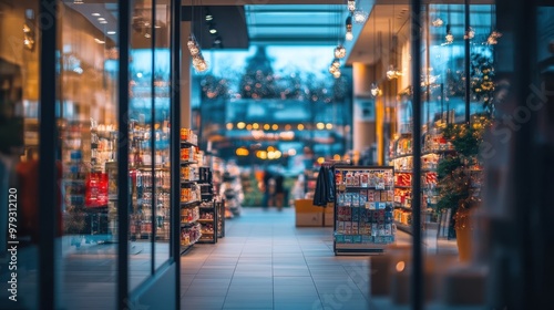 Wallpaper Mural A vibrant shopping area with shelves of products and a welcoming atmosphere. Torontodigital.ca