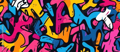 Wallpaper Mural Seamless Abstract Street Art Graffiti Texture Background Torontodigital.ca