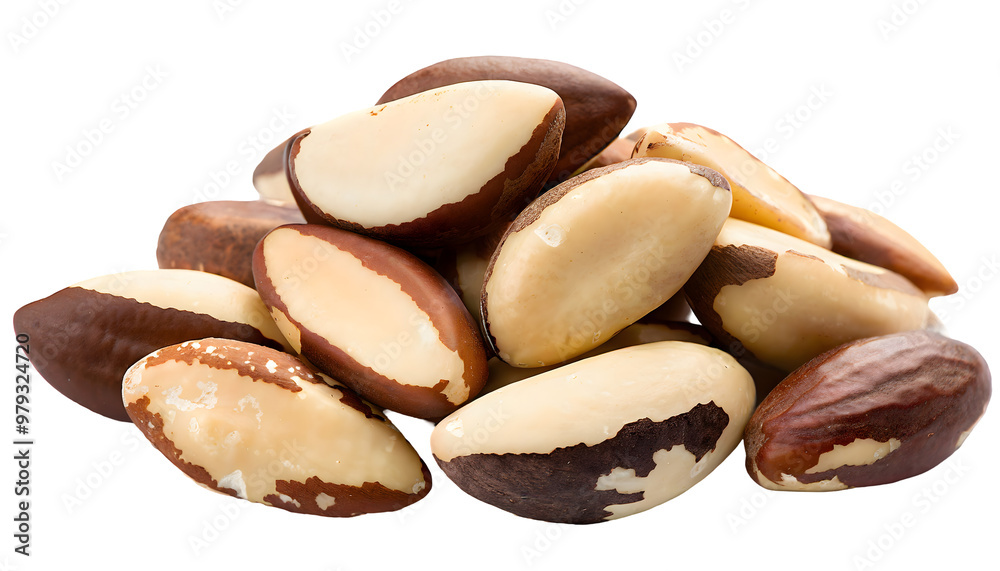 heap of brazil nuts. Generative AI. heap of brazil nuts. Generative AI.