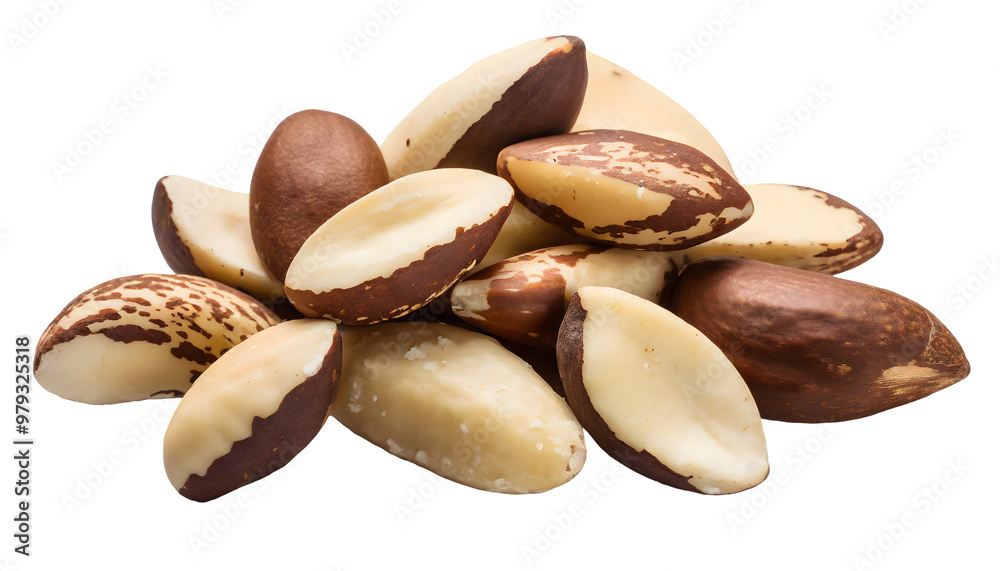 heap of brazil nuts. Generative AI. heap of brazil nuts. Generative AI.