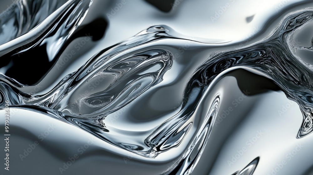 Stunning Fine Art Stylized Molten Silver Liquid Fractal Abstract Silver Background 3D Illustration Stunning Fine Art Stylized Molten Silver Liquid Fractal Abstract Silver Background 3D Illustration