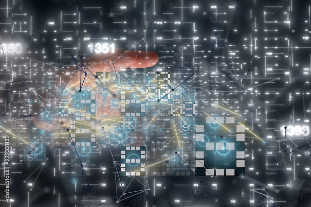 Technology background. Big data concept Technology background. Big data concept