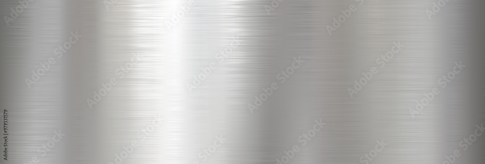 Panoramic background silver steel metal texture - Vector realistic illustration Panoramic background silver steel metal texture - Vector realistic illustration