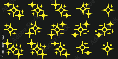 Set of sparkle star icons. Abstract sparkle icon, shine icon, clean icon, star, icon shape vector illustration. Sparkles vector	