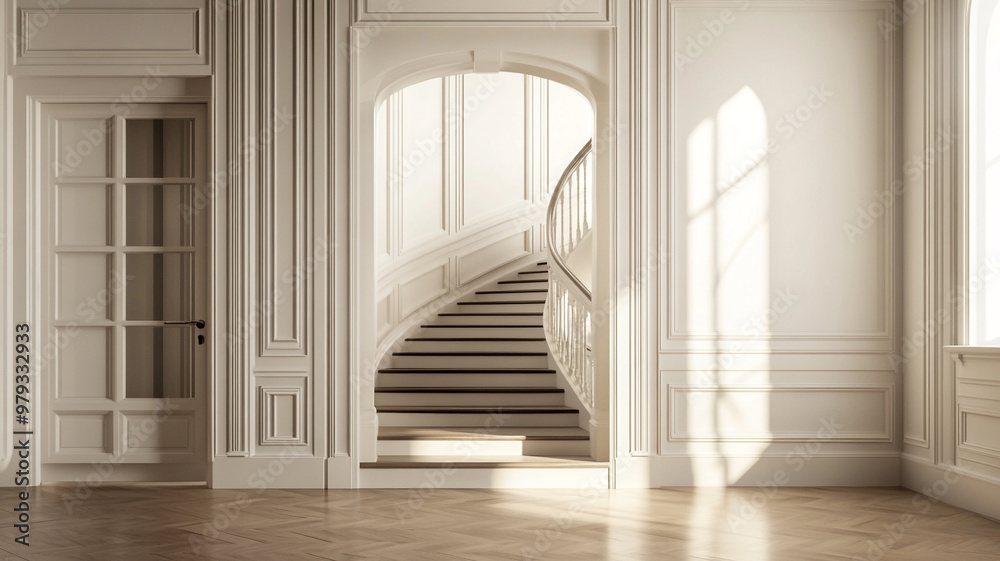 an open wall entry to the room