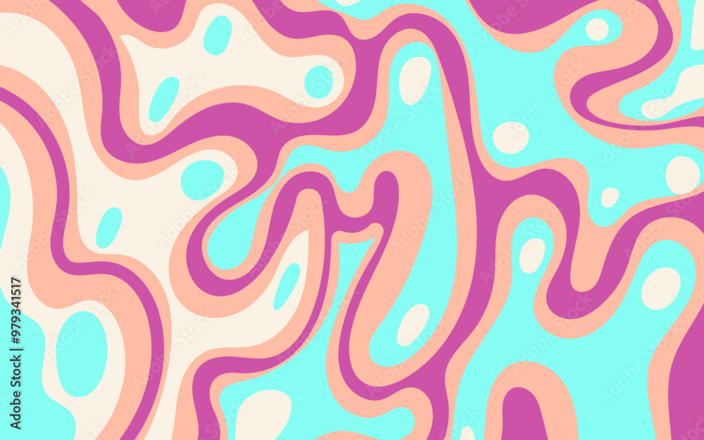 Abstract pattern in pink, peach, white, and blue. Suitable for backgrounds, print materials, packaging designs, and textile projects. Abstract pattern in pink, peach, white, and blue. Suitable for backgrounds, print materials, packaging designs, and textile projects.