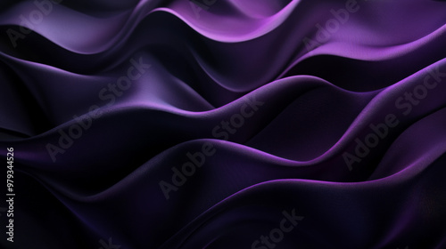 A dramatic gradient moving from dark violet to nearly black, with smooth transitions and textured lighting for a rich, intense surface.